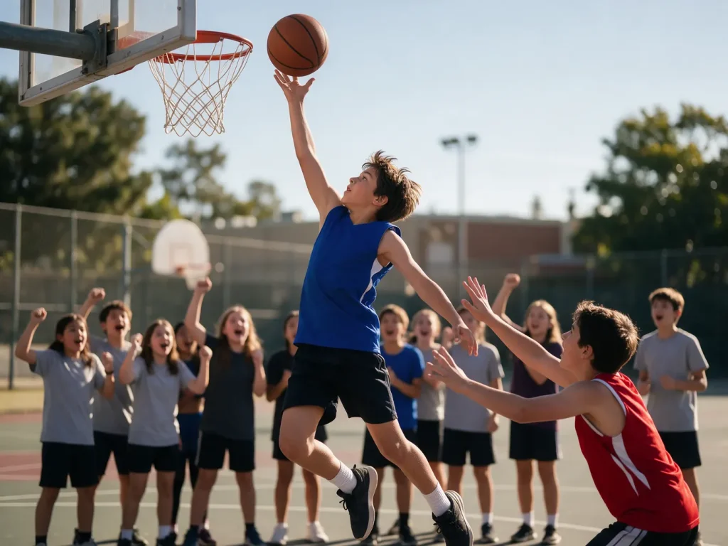 Pertandingan basket antarkelas