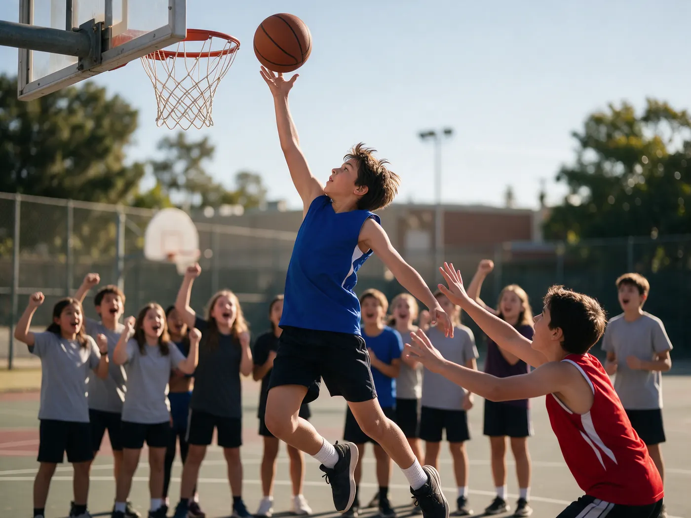 Pertandingan basket antarkelas