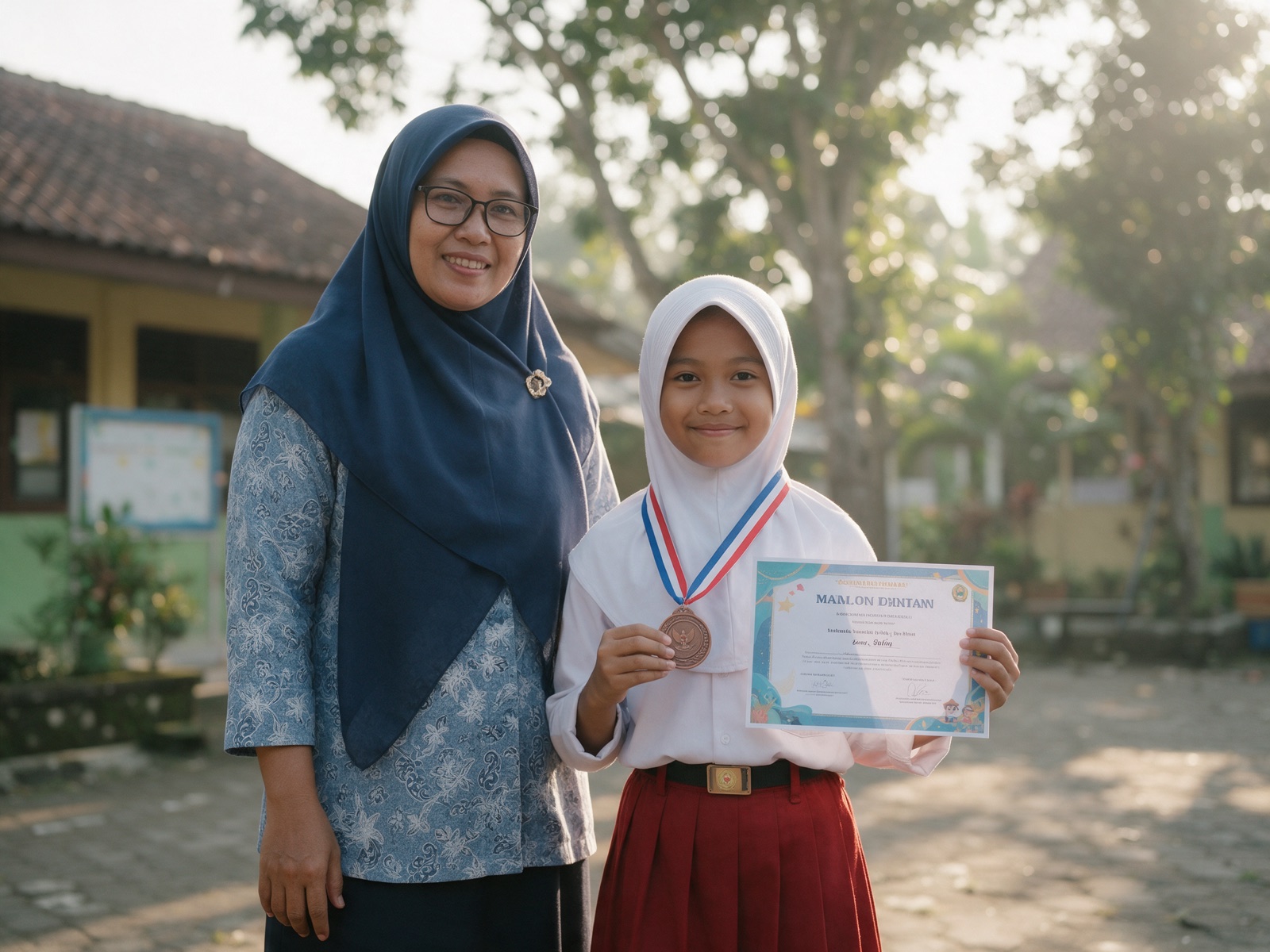 Murid SD berkalung medali olimpiade matematika