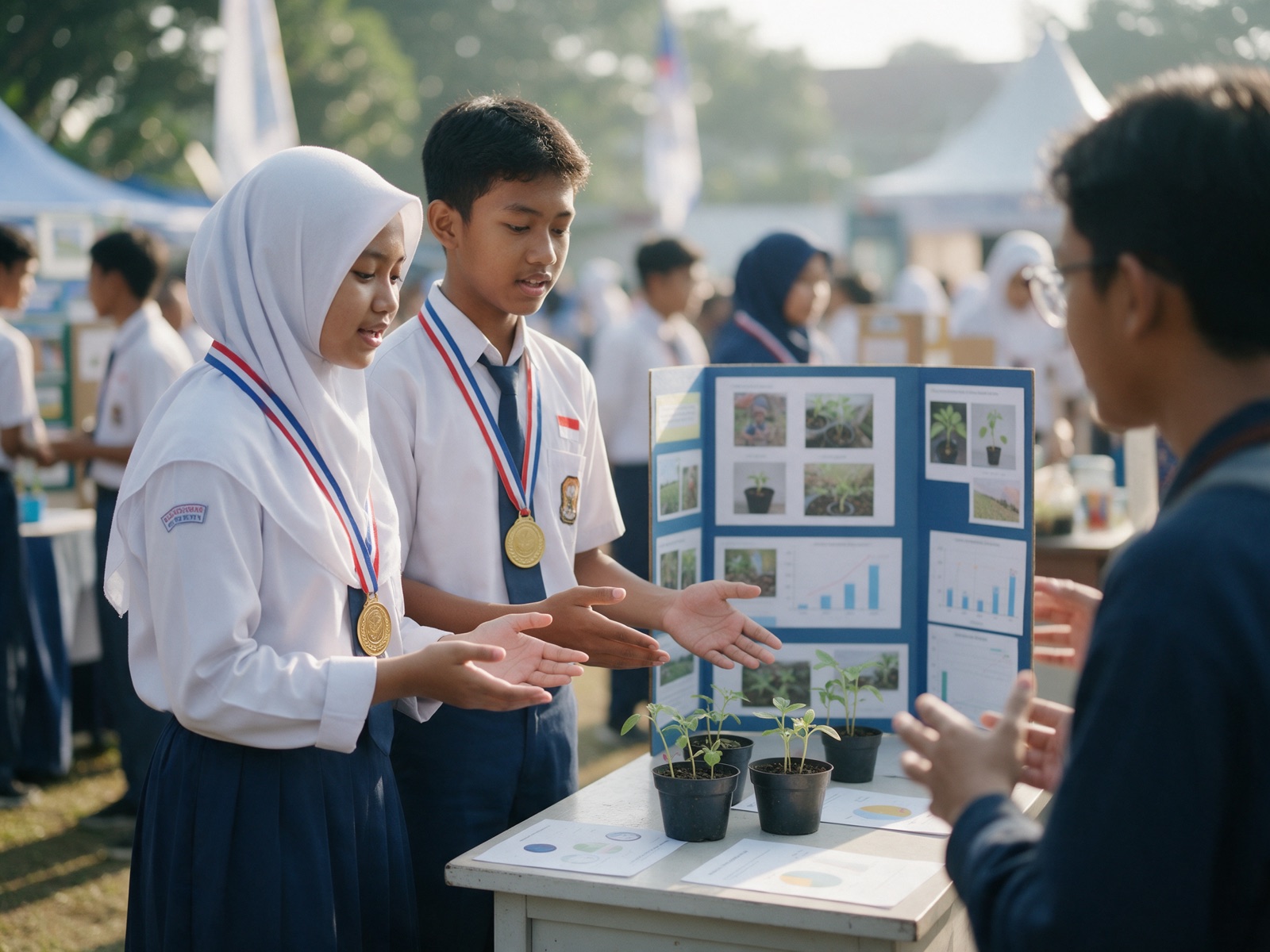 Murid SMP berkalung medali di pameran karya ilmiah
